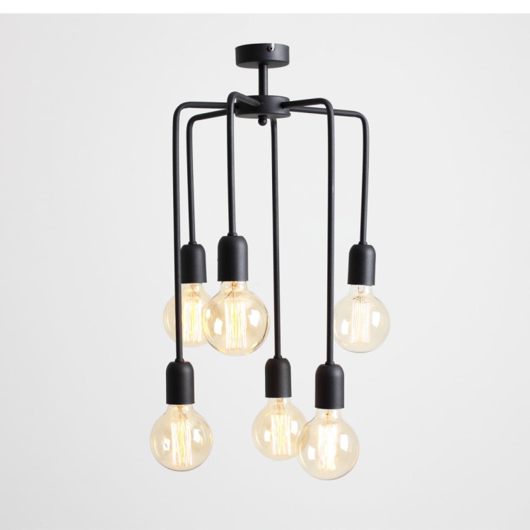 Lampa sufitowa VANWERK TALL - czarny
