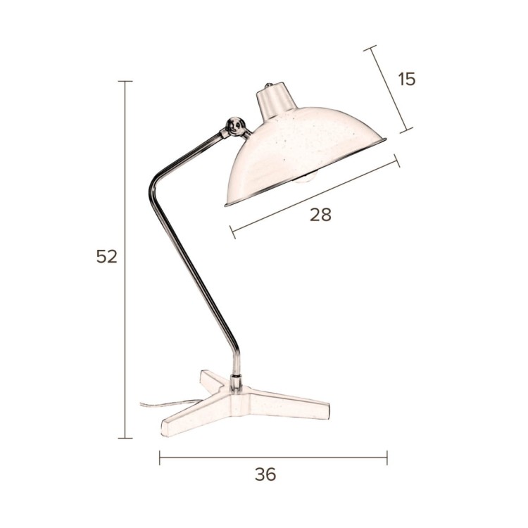 Lampa stołowa DEVI zielona - Dutchbone