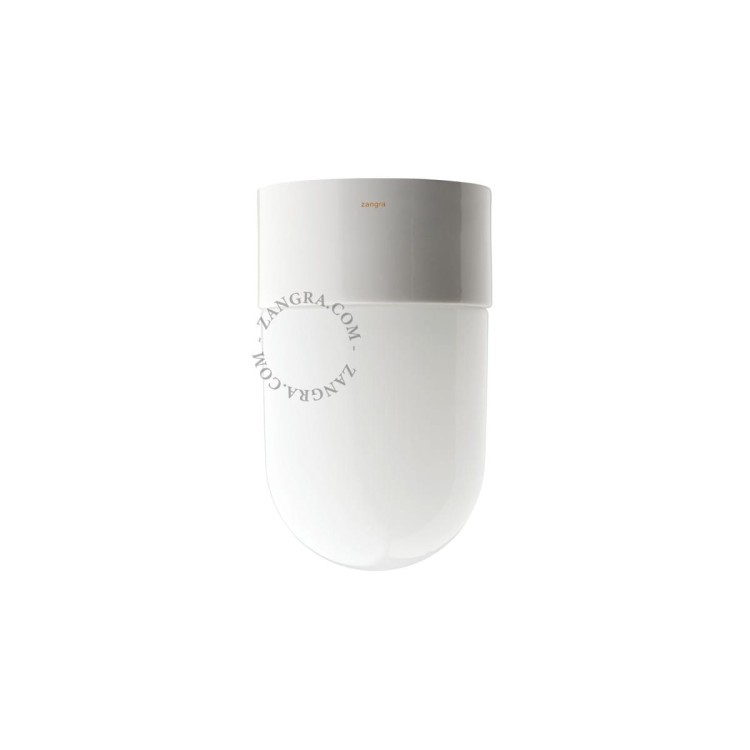Lampa łazienkowa porcelanowa 018 biała - Zangra