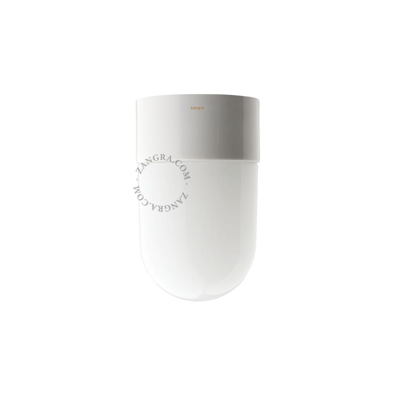 Lampa łazienkowa porcelanowa 018 biała - Zangra