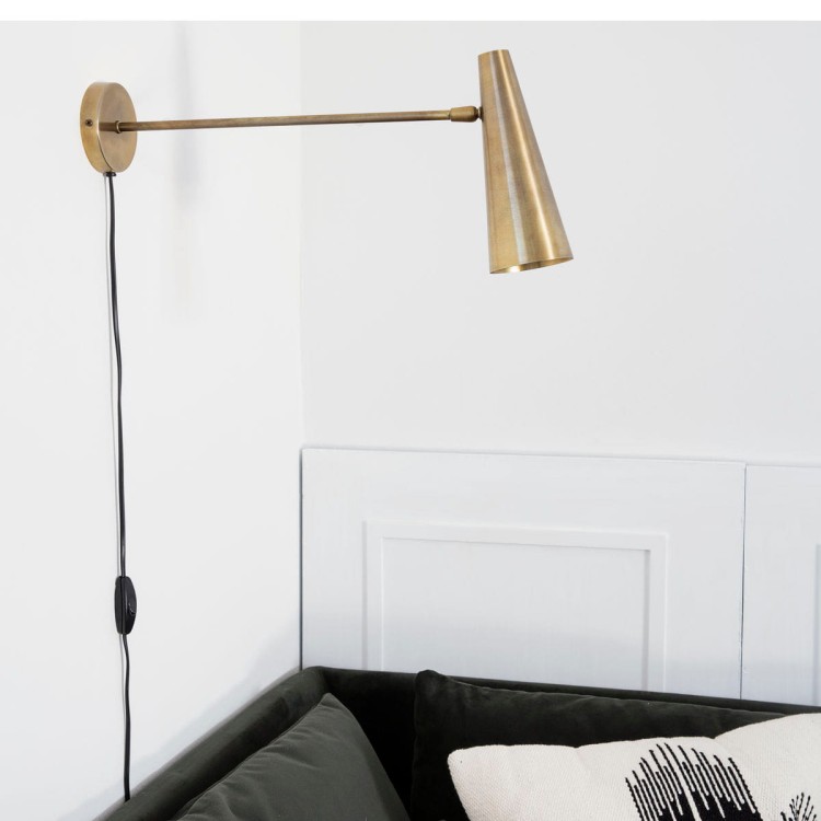 Lampa ścienna PRECISE LONG mosiężna - House Doctor