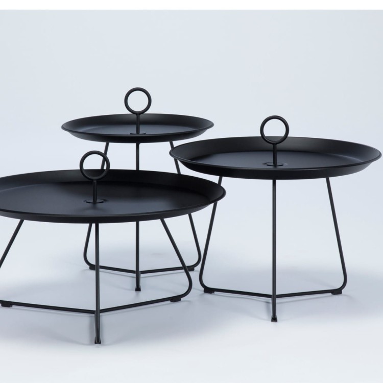Stolik EYELET 60 czarny - OUTDOOR - HOUE