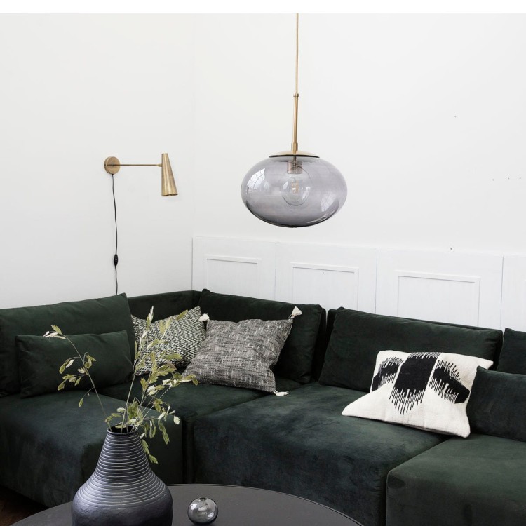 Lampa wisząca OPAL szara - House Doctor