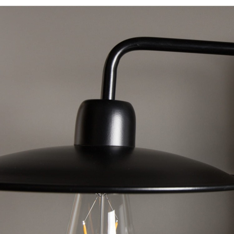 Lampa ścienna FOUK czarna - Dutchbone