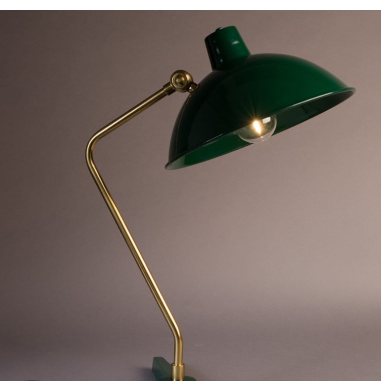 Lampa stołowa DEVI zielona - Dutchbone